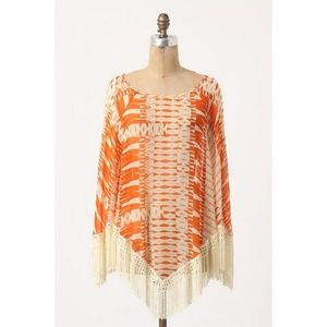 Anna Sui for Anthropologie Streaked Gossamer Top